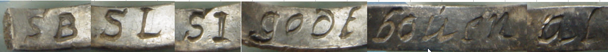 inscriptie van zilveren ring